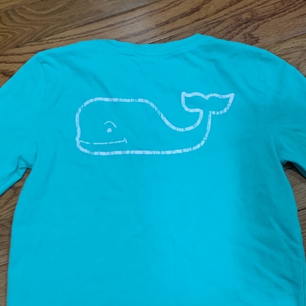 GIRLS' Long-Sleeve Vintage Whale Pocket T-Shirt medium (10-12)